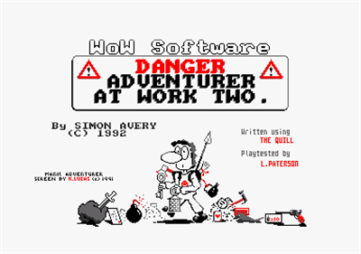Danger: Adventurer at Work Two - Screenshot - Game Title Image