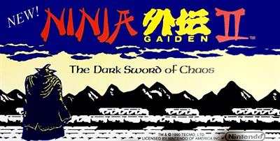 Ninja Gaiden Episode II: The Dark Sword of Chaos - Arcade - Marquee Image