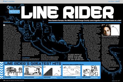 Line Rider - Advertisement Flyer - Front Image
