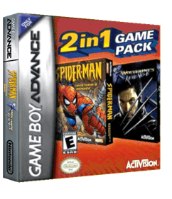 2 in 1 Game Pack: Spider-Man: Mysterio's Menace / X2: Wolverine's Revenge - Box - 3D Image