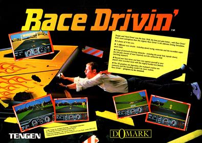 Race Drivin' - Advertisement Flyer - Front Image
