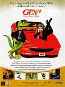 Gex 3: Deep Cover Gecko - Advertisement Flyer - Front Image