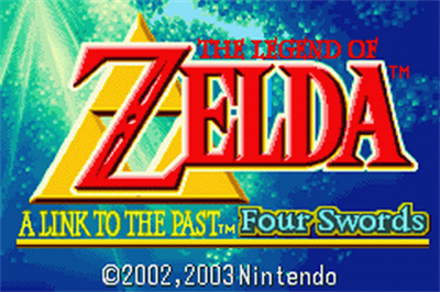 The Legend of Zelda: A Link to the Past and Four Swords - Screenshot - Game Title Image