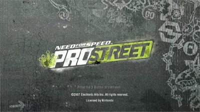 Need for Speed: ProStreet - Screenshot - Game Title Image