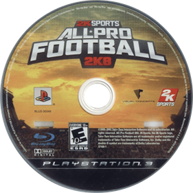 All-Pro Football 2K8 - Disc Image