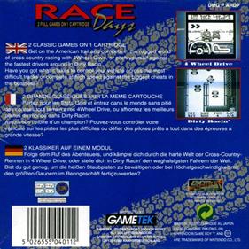 Race Days - Box - Back Image