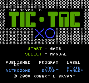 Tic-Tac XO - Screenshot - Game Title Image