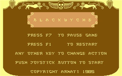 Blackwyche - Screenshot - Game Select Image