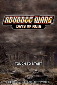 Advance Wars: Days of Ruin - Screenshot - Game Title Image