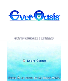 Ever Oasis - Screenshot - Game Title Image