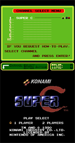 Super C - Screenshot - Game Title Image