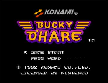 Bucky O'Hare - Screenshot - Game Title Image