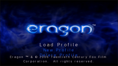 Eragon - Screenshot - Game Title Image
