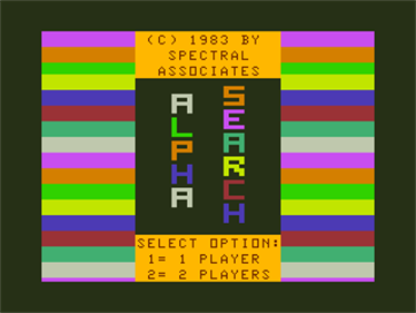 Alpha Search - Screenshot - Game Title Image