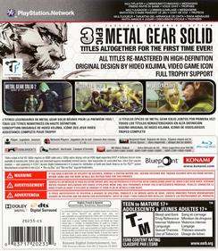 Metal Gear Solid HD Collection - Box - Back Image