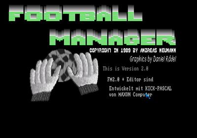 Fussball Manager - Screenshot - Game Title Image