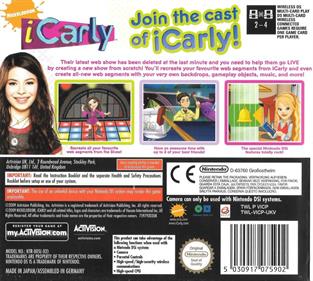 iCarly - Box - Back Image