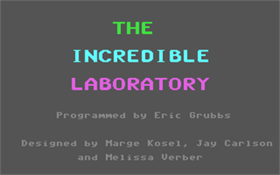 The Incredible Laboratory: Strategies in Problem Solving - Screenshot - Game Title Image