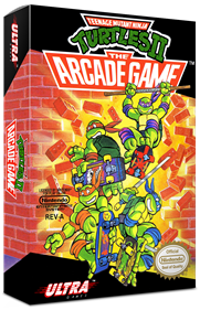 Teenage Mutant Ninja Turtles II: The Arcade Game - Box - 3D Image