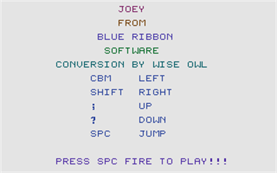 Joey - Screenshot - Game Title Image