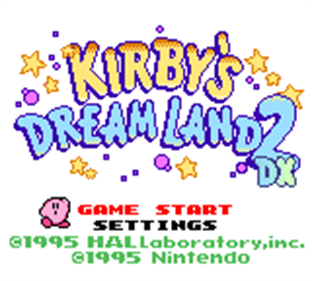 Kirby's Dream Land 2 DX - Screenshot - Game Title Image