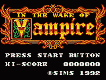 Vampire: Master of Darkness - Screenshot - Game Title Image