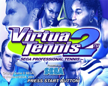 Sega Sports Tennis - Screenshot - Game Title Image