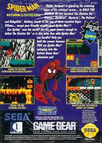 Spider-Man: Return of the Sinister Six - Box - Back Image