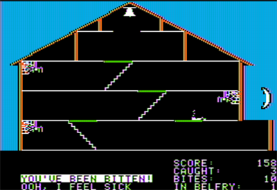 Bats in the Belfry - Screenshot - Game Over Image