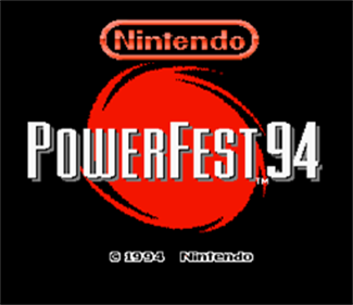 PowerFest 94: Super Mario Kart - Screenshot - Game Title Image