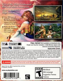 Final Fantasy X/X-2: HD Remaster - Box - Back Image