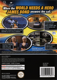 007: Agent Under Fire - Box - Back Image