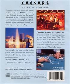 Caesars World of Gambling - Box - Back Image