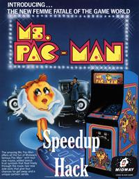 Ms. Pac Man (Speedup Hack) - Advertisement Flyer - Front