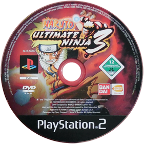 Naruto: Ultimate Ninja 3 - Disc Image