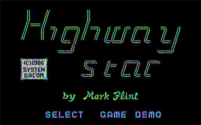 Highway Star - Screenshot - Game Title Image