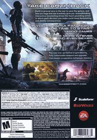 Mass Effect 3 - Box - Back Image