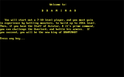 Braminar - Screenshot - Game Title Image