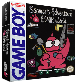 Boomer's Adventure in ASMIK World - Box - 3D Image