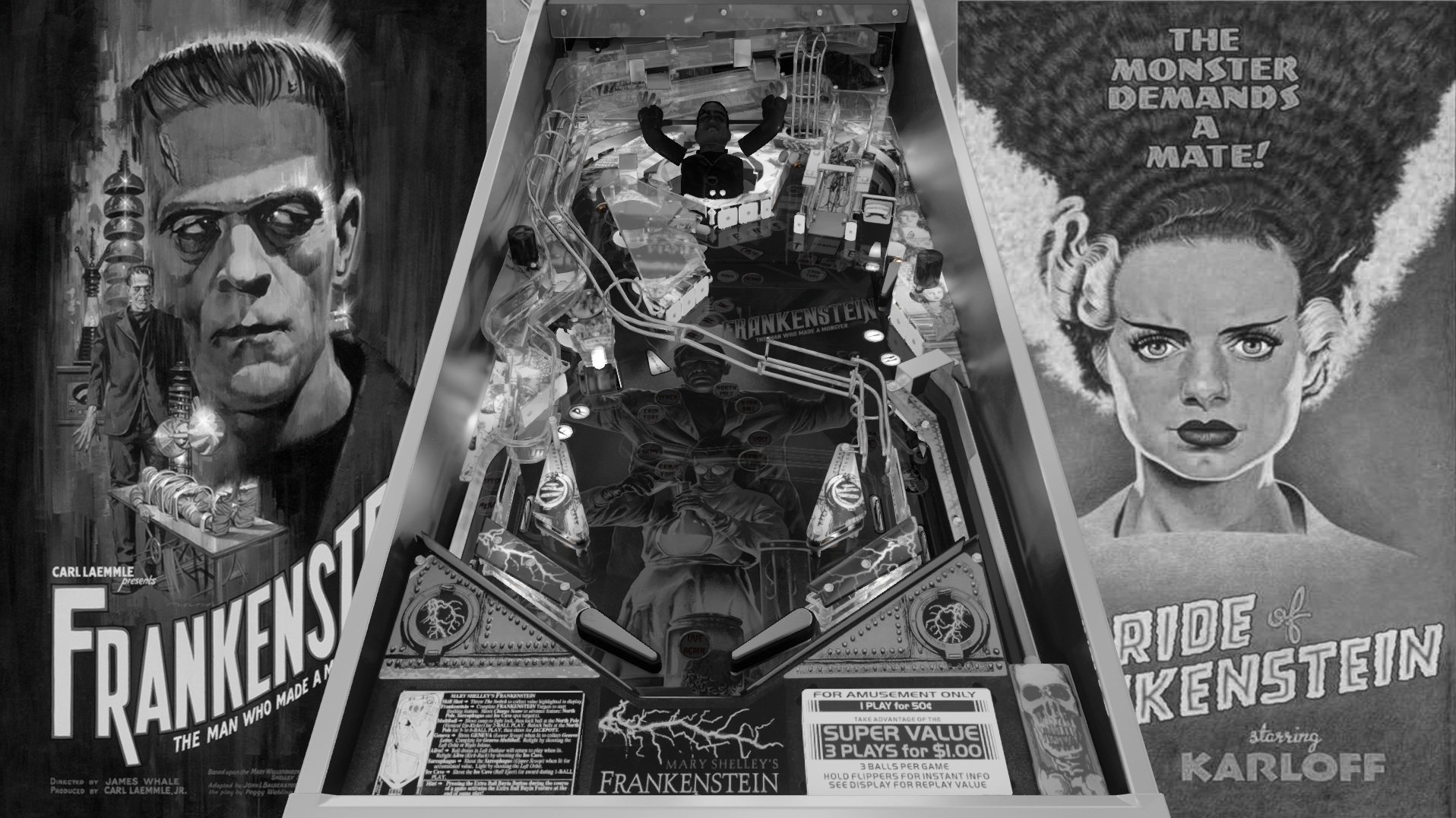 Frankenstein: B&W Edition