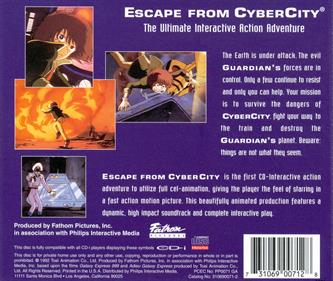 Escape from Cyber City - Box - Back Image