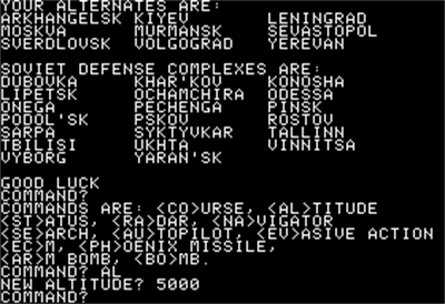 B-1 Nuclear Bomber - Screenshot - Gameplay Image