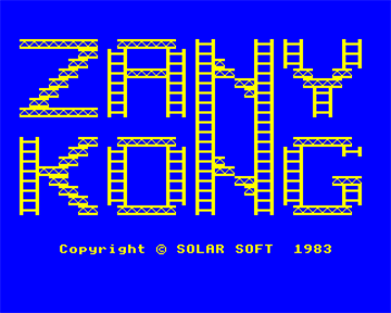 Zany Kong - Screenshot - Game Title Image