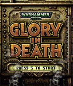 Warhammer 40,000: Glory in Death - Screenshot - Game Title Image