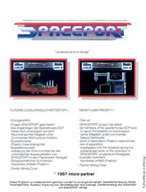 Spaceport - Box - Back Image