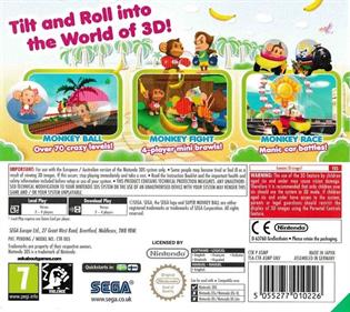 Super Monkey Ball 3D - Box - Back Image