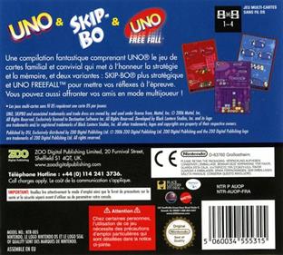 UNO / Skip-Bo / UNO Freefall - Box - Back Image