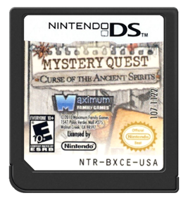 Mystery Quest: Curse of the Ancient Spirits - Cart - Front Image