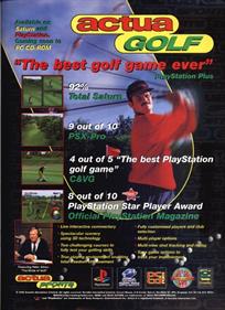 VR Golf '97 - Advertisement Flyer - Front Image