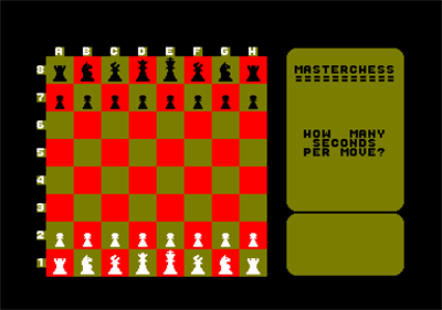 Master Chess (Mastertronic) - Screenshot - Game Select Image